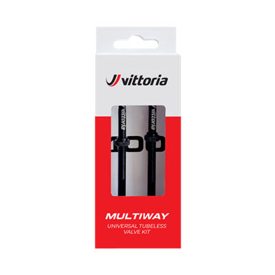 VALVE MULTIVOIES TUBELESS VITTORIA ALLIAGE NOIR (2 PCS) 